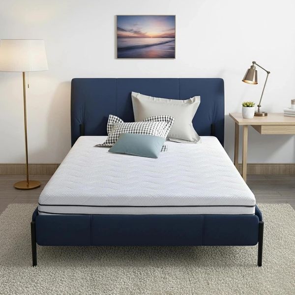 Zweiseitige siebenzonige Kaltschaummatratze mit Gel-Memoryschaum, H2/H3 Hartewechsel, abnehmbarer waschbarer Bezug, paketversandfahig 18cm hoch 140x200cm